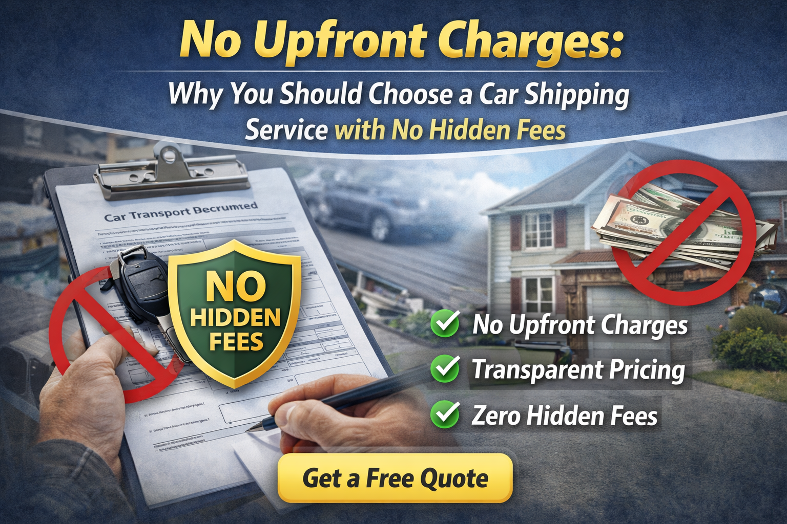 No Upfront Charges: Why You Should Choose a Car Shipping Service with No Hidden Fees