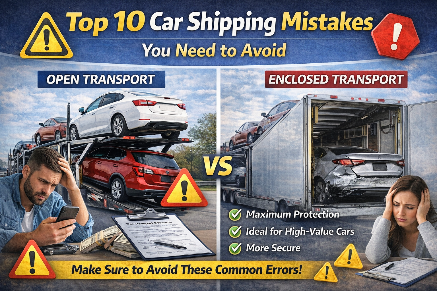Top 10 Car Shipping Mistakes You Need to Avoid